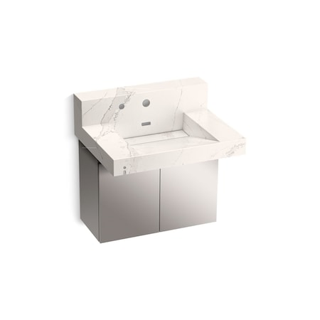 Kohler 30In Wall-Mount Lavatory System With Backsplash In Et Cal Gold 81024-BSS-KEG